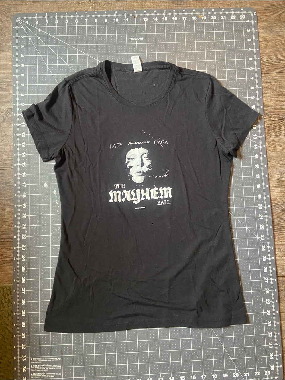 Lady Gaga The Mayhem Ball Short Sleeve Tee - Black Size M